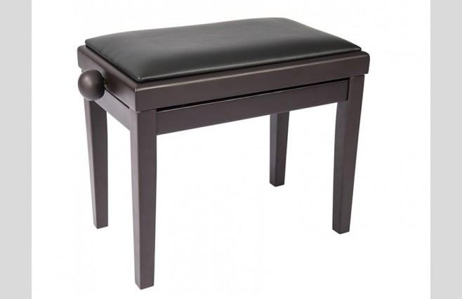 Kinsman KPB03BRN Satin Rosewood Adjustable Height Piano Stool - Image 1